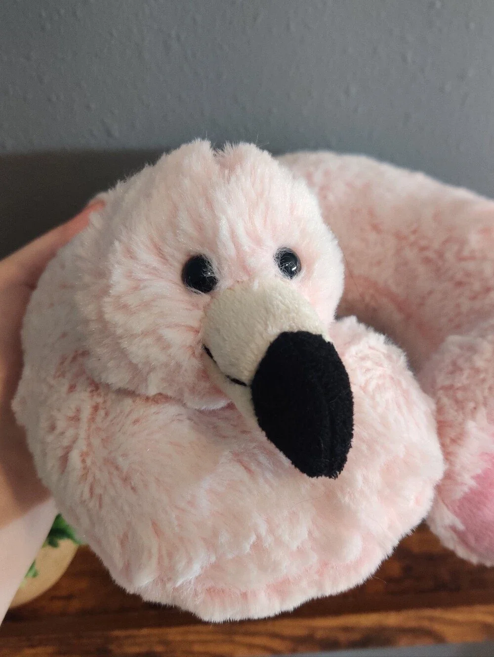 Flamingo Neck Pillow Pink Fuzzy Soft Stuffed Animal Plush Bird Adult/Kid Size
